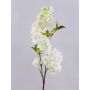 Kunst Kirschblütenzweig MATSUDA mit Blüten, creme-weiß, 80cm, Ø6-11cm