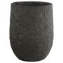 Polystone Blumenvase SOLVICA, 2 Stück, Steinoptik, outdoor, dunkelbraun, 50x38cm, 68x55cm