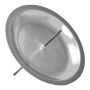 Metall Kerzenstecker KRISTOFFER für Adventskranz, für Kerzen ca. Ø5cm, silber, 8cm, Ø12cm