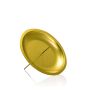 Metall Kerzenstecker KRISTOFFER für Adventskranz, für Kerzen ca. Ø6cm, gold, 10cm, Ø12cm