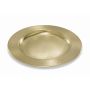 Runder Kerzenteller GREGORIA aus Metall, für Kerzen Ø8-10cm gold, Ø14cm