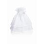 Kerzenröckchen LILLIBETH aus Organza, weiß, 20cm, Ø4cm