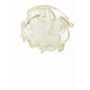 Kerzentropfschutz MATILLDA aus Tüll mit Band, weiß-creme, 8cm, Ø5cm