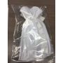 Kerzenröckchen ADELHEIT aus Satin / Organza, weiß, 21cm, Ø5cm