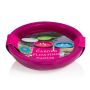 Outdoor Schwimmkerze NEREA, 3-Docht, pink, 4,5cm, Ø15,8cm, 5,5h