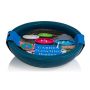Outdoor Schwimmkerze NEREA, 3-Docht, azurblau, 4,5cm, Ø15,8cm, 5,5h