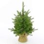 Plastik Tannenbaum WELLINGTON, Jutesack, LEDs, 60cm, Ø50cm