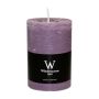 Stumpenkerze AURORA, mauve, 14cm, Ø10cm, 100h - Made in Germany