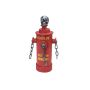 Deko Halloween Hydrant SPRINKY mit Totenkopf, schauriges Lachen, Bewegungsfunktion, LED, 28cm