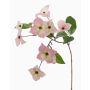 Textilzweig Japanischer Hartriegel KOHANA, blühend, rosa-creme, 65cm, Ø4-8cm