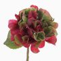 Künstliche Hortensie CHIDORI, rot-grün, 30cm, Ø13cm