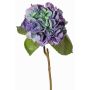 Künstliche Hortensie CHIDORI, lila-blau-grün, 60cm, Ø18cm