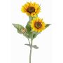 Kunstzweig Sonnenblume LUPATA, gelb, 90cm, Ø11-14cm