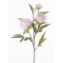 Künstlicher Zweig Pfingstrose MANJA, weiß, 70cm, Ø8-10cm