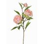 Künstlicher Zweig Pfingstrose MANJA, rosa, 70cm, Ø8-10cm