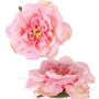 Deko Rosenblüte SASKIA, treibend, rosa, 5cm, Ø15cm
