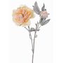 Künstliche Pfingstrose MALINE, Schnee, lachs-gelb, 60cm, Ø13cm