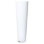 Konische Bodenvase ANNA OCEAN aus Glas, weiß, 70cm, Ø22,5cm