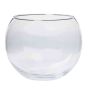 Kerzen Kugelvase TOBI OCEAN aus Glas, klar, 17,5cm, Ø19cm