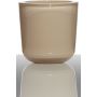 Teelichthalter NICK aus Glas, beige, 7,5cm, Ø7,5cm