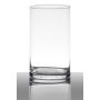 Glas Vase Zylinder SANYA EARTH, klar, 15cm, Ø9cm