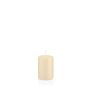 Stumpenkerze MAEVA, creme, 8cm, Ø5cm, 18h - Made in Germany