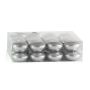 Schwimmkerzen ORNELLA, 24 Stück, silber, 2,8cm, Ø4,5cm, 4h