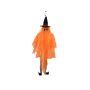 Halloween Dekofigur Geist JEGOR mit Hexen-Hut, LEDs, orange, 150cm