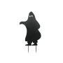 Halloween Dekofigur Silhouette Geist SPOOKY GHOST, Metall, schwarz, 75cm