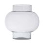 Kugelige Glas Vase RAINIERO, recycelt, klar, 26cm, Ø26cm
