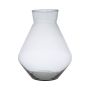 Blumenvase RAMUNDA aus Glas, recycelt, klar, 25cm, Ø19cm