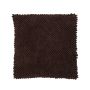 Weiches Kissen BOLLY, mit Kügelchen, schokobraun, 45x45cm