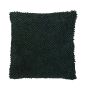 Weiches Kissen BOLLY, mit Kügelchen, dunkelgrün, 45x45cm
