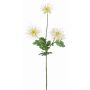 Deko Chrysantheme SOLVIE, weiß-gelb, 75cm, Ø11-12cm