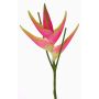 Kunst Helikonien Blüte TOMKE, pink-grün, 80cm, Ø18cm