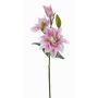 Kunstblume Lilie ISALIE, rosa-weiß, 80cm, Ø13-16cm