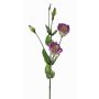 Kunst Lisianthus JUDIKA, violett-weiß-grün, 70cm, Ø6-7cm
