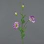 Kunst Lisianthus JUDIKA, violett-weiß-grün, 70cm, Ø6-7cm