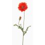 Kunst Mohnblume LIENTJE, rot, 65cm, Ø10cm