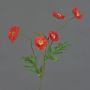 Künstliche Mohnblume KEIRA, rot-orange, 65cm, Ø5-6cm