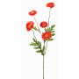 Künstliche Mohnblume KEIRA, rot-orange, 65cm, Ø5-6cm