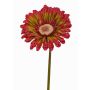 Kunst Gerbera ANNEMARIE, rot-grün, 50cm, Ø10cm