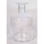 Deko Glas Flasche JUNELA, klar, 28cm, Ø17cm