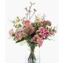 Künstlicher Blumenstrauß FEME, rosa-grün, 65cm, Ø40cm