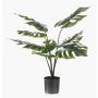 Künstliche Pflanze Philodendron Monstera Deliciosa TREA, 60cm