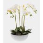 Kunstorchidee Phalaenopsis MINA im Keramiktopf, weiß, 60cm