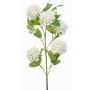 Kunst Schneeball Zweig FONTE, creme, 75cm