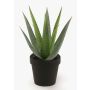 Kunst Sukkulente Aloe Variegata MARTINEZ, grün, 25cm, Ø17cm