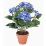 Künstliche Hortensie LAIDA im Tontopf, blau, 35cm