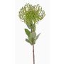 Kunst Nadelkissen Protea BAILY, grün, 55cm, Ø10cm